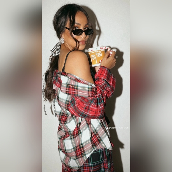 Victoria's Secret Red Plaid Pajama Set - Picture 5 of 5